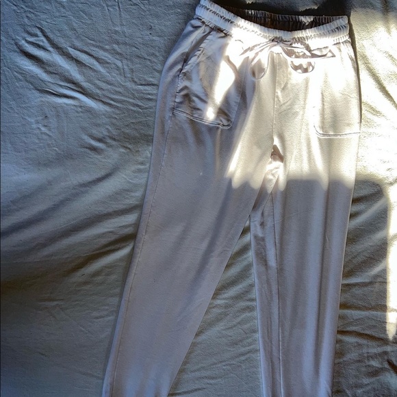 Rae Dunn White Joggers - Picture 3 of 3